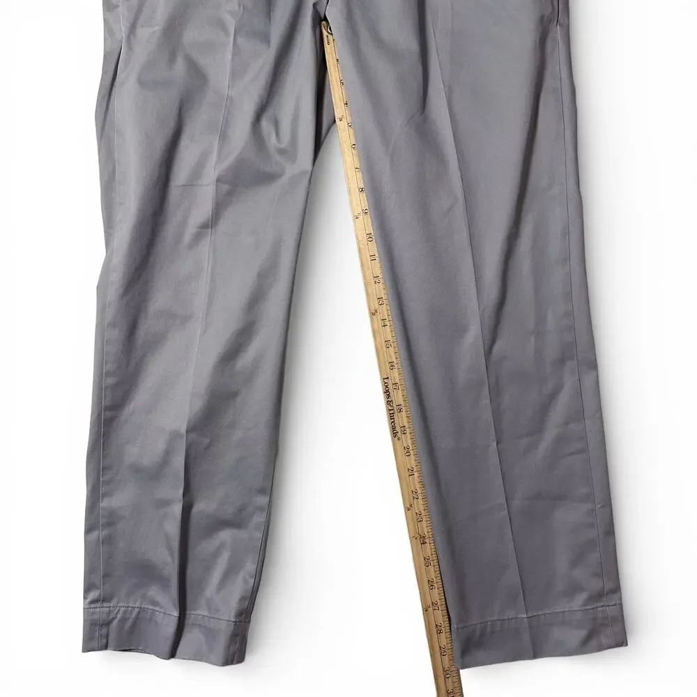 Brooks Brothers Lightweight Advantage Chino Pants Mens Actual Size 37x30 Gray